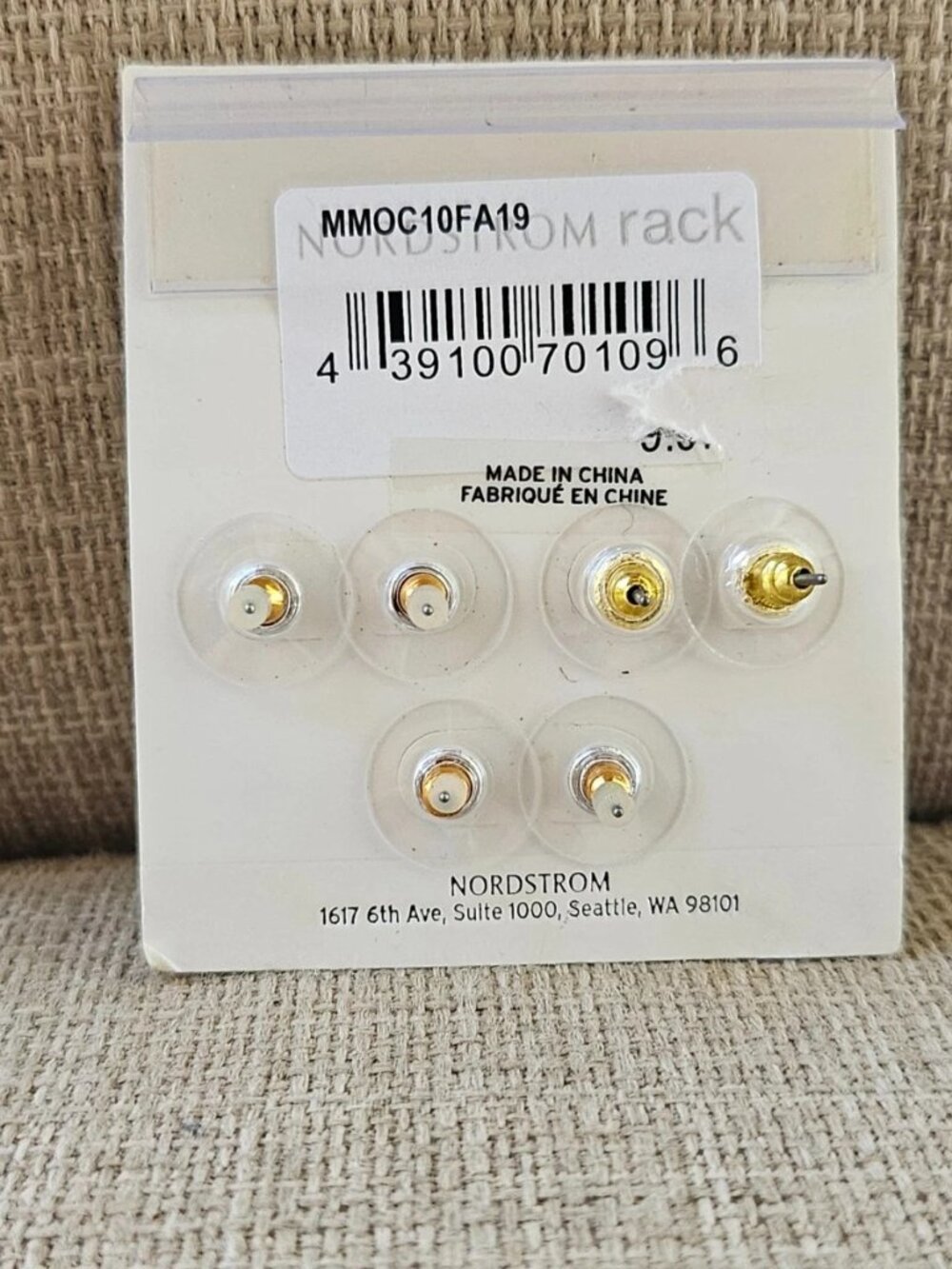 Melrose And Market Earrings Stud Fashion Ear Jewelry Set of 3 Earrings NWT - Picture 8 of 11